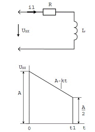 <b>Расчет переходных процессов с использованием интеграла Дюамеля </b><br /> На входе электрической схемы действует напряжение, изменяющееся по заданному закону. В соответствии с номером варианта необходимо с помощью интеграла Дюамеля найти закон изменения во времени тока в одной из ветвей  схемы или напряжения на заданном участке схемы. <br />Необходимо записать аналитическое выражение искомой величины для всех интервалов времени. При этом в зависимости от формы входного напряжения решение будет содержать два или три соотношения, каждое из которых справедливо для соответствующего временного интервала. В выражениях необходимо привести подобные члены относительно е<sup>-at</sup>, е<sup>-bt</sup>, t и выделить постоянную составляющую.<br /> <b>Вариант 93</b>
