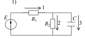 Найдите выражение, описывающие комплексный коэффициент передачи K(ω). Получите выражения для амплитудно-частотной характеристики цепи |K(ω)| (модуль K(ω) ) и фазочастотной характеристики φ<sub>K</sub>(ω) (аргумент K(ω)). <br /> Определите максимальное значение АЧХ Kmax.  Постройте полученные зависимости АЧХ и ФЧХ для R = R1 = 1 кОм, R2 = 1 кОм, C = C1 = 1 нФ, C2 = 1 нФ, L = L1 = 10 мкГн, L2 = 10 мкГн. На графиках укажите Kmax, ω<sub>с</sub> и φ<sub>K</sub>(ω<sub>с</sub>). <br /><b>Вариант 33</b>.<br />Номер схемы 1 Номер выхода – 1, сигнал – U