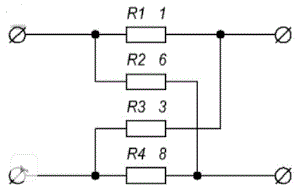 Найти z-параметры четырехполюсника, изображенного на рисунке