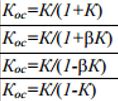 Какое из приведенных выражений лишено физического смысла при условии, что K > 1?