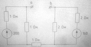 По заданным на рисунке исходным данным определить эквивалентное сопротивление электрической цепи относительно зажимов a, b: