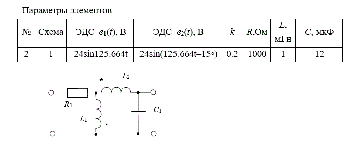 1. Подключить на вход источник переменного воздействия e1(t), <br />2. Сформировать систему уравнений МКТ  <br />2.1. в символьной форме  и <br />2.2. подставить числа<br />все элементы одного типа имеют одинаковые параметры, т. е. R1=R2=Rn, G1=G2=Gn=1/Rn, C1=C2=Cn, L1=L2=Ln.