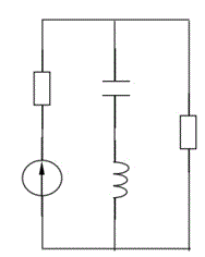 Параметры цепи: <br />E = 1 В, ω = 106 рад/с, R = 1 кОм, L = 1 мГн, С = 1 нФ <br />Найдите комплексные амплитуды токов всех ветвей и напряжений на всех элементах цепи, включая источник. Постройте векторные диаграммы токов и напряжений. Найдите комплексные мощности, запишите баланс мощностей.