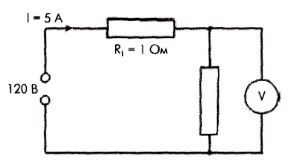 На рисунке определить сопротивление второго резистора и напряжение на вольтметре