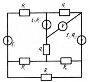 Составить в общем виде уравнения для расчета токов в ветвях по  законам Кирхгофа и методу контурных токов