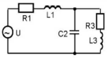<b>Расчеты и анализ цепей переменного тока </b><br />В задании 2 требуется рассчитать электрическую цепь переменного тока, воспользовавшись любым методом, составить баланс мощностей, а также построить векторную диаграмму токов и напряжений.  <br /><b>Вариант 52</b> <br />Схема, соответствующая варианту задания, представлена на рисунке 4. <br />Её элементы имеют следующие значения:   <br />E = 100 В; f = 75 Гц;  <br />R1 = 4 Ом; L1 = 15,9 мГн; <br />С2 = 159 мкФ <br />R3 = 20 Ом; L3 = 31.8 мГн;