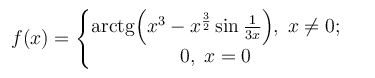 Задача 1.9 из сборника Кузнецова <br />Исходя из определения производной, найти f'(0): 