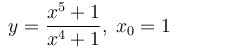 Задача 2.17 из сборника Кузнецова <br /> Составить уравнение нормали к данной кривой в точке с абсциссой x<sub>0</sub>. 