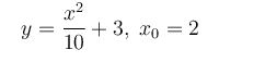 Задача 2.29 из сборника Кузнецова <br /> Составить уравнение нормали к данной кривой в точке с абсциссой x<sub>0</sub>. 