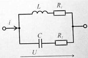 Определить сопротивление XL, при котором в цепи наступает резонанс токов, если R1 = 40 Ом, R2 = 20 Ом, XC = 40 Ом