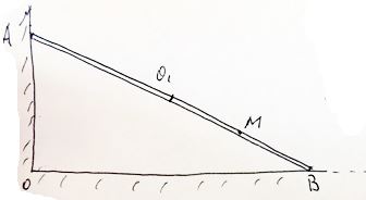 Дано: O1A = O1B = a, OB = a√3t<sup>2</sup>, O1M=a·sin⁡(πt), a = 2 м <br />Определить скорость и ускорение точки в момент времени t = 1 с