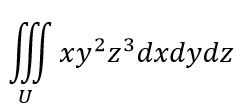 Вычислить интеграл где область U  ограничена поверхностями z=xy,y=x,x=0,x=1,z=0.