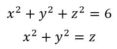 Найти объем тела, ограниченного сферой x<sup>2</sup>+y<sup>2</sup>+z<sup>2</sup>=6 и параболоидом x<sup>2</sup>+y<sup>2</sup>=z.