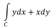 Вычислить интеграл,вдоль кривой y=x<sup>2</sup> от точки O(0,0) до A(1,1)