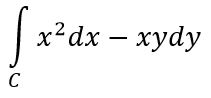 Вычислить интеграл,где C − дуга окружности, лежащая в первом квадранте, обход которой осуществляется против часовой стрелки 