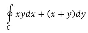 Используя формулу Грина, вычислить интеграл , где кривая C − окружность радиуса R.