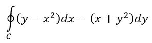  С помощью формулы Грина найти интеграл. Контур C ограничивает сектор круга радиусом a, лежащий в первом квадранте