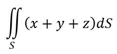 Вычислить поверхностный интеграл , где S − часть плоскости x+2y+4z=4, лежащая в первом октанте (x≥0,y≥0,z≥0).