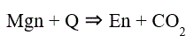 Запишите уравнение следующей реакции, а затем выражение для их константы равновесия. Оцените температурный интервал устойчивости продуктов и реагентов на поверхности Земли (P = 1 бар). В расчёте примите приближение Δ<sub>r</sub>C<sub>p</sub> = 0: Mgn + Q ⇒ En + CO<sub>2</sub>