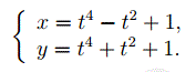 Найти y′′<sub>xx</sub>, если (см. рис) <br />Вычислить y′′<sub>xx</sub>, если t = −1