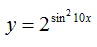 Найти производные следующих функций: y = 2<sup> sin<sup>2</sup>10x</sup>