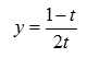 Найти вторую производную функции и вычислить  y'' (0,5)