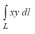 Вычислить криволинейный интеграл I рода ∫L xy dl (рис) по заданному пути L – контур прямоугольника A(0; 0), B(2; 0) , C(2; 4) , D(0; 4)