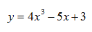 Найти производную функции y = 4x<sup>3</sup> - 5x + 3