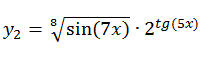 Найти производную функции  y=f(x)