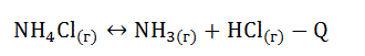Рассчитайте, как изменятся скорости прямой и обратной реакции, в каком направлении сместится равновесие при увеличении давления в системе в 4 раза? В каком направлении сместится равновесие при повышении температуры? Напишите выражение константы равновесия для реакции: NH<sub>4</sub>Cl<sub>(г)</sub> ↔ NH<sub>3(г)</sub> +HCl<sub>(г)</sub> -Q