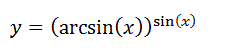 Найдите производную заданной функции y=(arcsin⁡(x))<sup>sin⁡(x) </sup>