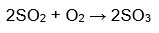 Как следует изменить концентрацию оксида серы (IV), чтобы скорость гомогенной элементарной реакции: <br />2SO<sub>2</sub> + O<sub>2</sub> → 2SO<sub>3</sub>  <br />не изменилась при увеличении концентрации кислорода в 8 раз?