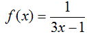 Найти производную функции f (x) = 1/(3x-1)
