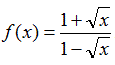 Найти производную функции f (x) = (1+√x)/(1 - √x)
