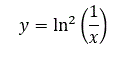 Найти производную функции y = ln<sup>2</sup>⁡(1/x)