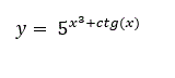 Найти производную функции y= 5<sup>x<sup>3</sup>+ctg(x)</sup>