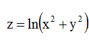 Найти дифференциалы первого и второго порядков функции <br />z=ln(x<sup>2</sup>+y<sup>2</sup>)