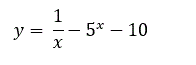 Найти производную функции y = (1/x)-5<sup>x</sup>-10