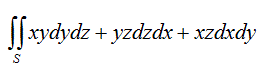 Вычислить интеграл, где S - часть внешней стороны конуса x<sup>2</sup> + y<sup>2</sup> = z<sup>2</sup>, 0 ≤ z ≤ H