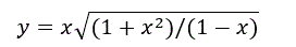 Найти производную функции y=x√((1+x<sup>2</sup>)/(1-x))