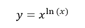 Найти производную функции y=x<sup>ln⁡(x)</sup>