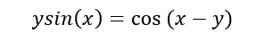 Найти производную функции ysin(x)=cos⁡(x-y)