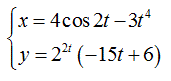 Вычислить производную y'(x)  функции, заданной параметрически.
