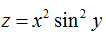 Найти частные производные первого порядка  функции z = x<sup>2</sup> sin<sup>2</sup> y