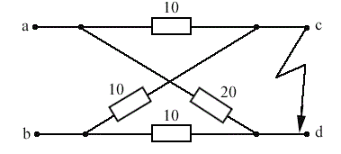 Найти R<sub>эквКЗ</sub> между с и d