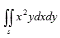 Вычислить двойной интеграл по прямоугольнику S, ограниченному прямыми x=2, x=5, y=1, y=3