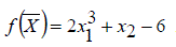 Показать, что функция f(X) = 2x<sup>3</sup><sub>1</sub> + x<sub>2</sub> - 6 является выпуклой при x<sub>1</sub> ≥ 0.