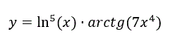 Найти производную y=ln<sup>5⁡</sup>(x)∙arctg(7x<sup>4</sup>)