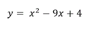Записать уравнение касательной к кривой y = x<sup>2</sup> - 9x - 4 в точке с абcциссой x = -1