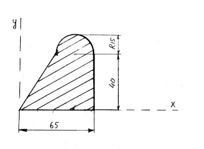 Определение положения центра тяжести тела. <br />  Определить координаты центра тяжести фигуры (задача С-8, вариант 26)